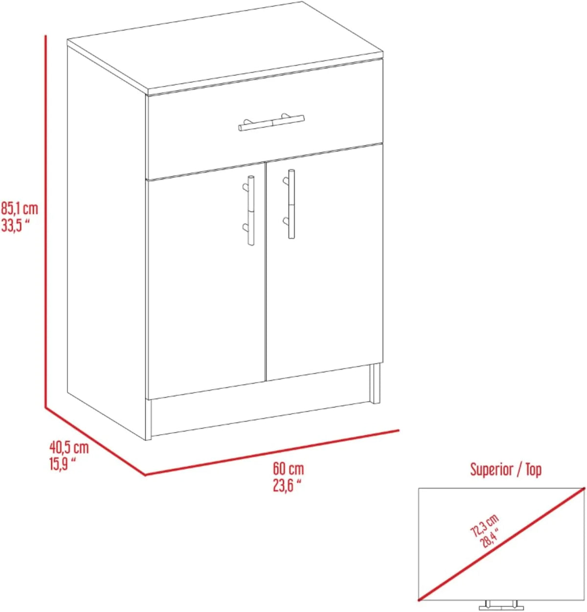 Light Oak White Kitchen Pantry Cabinet S615373
