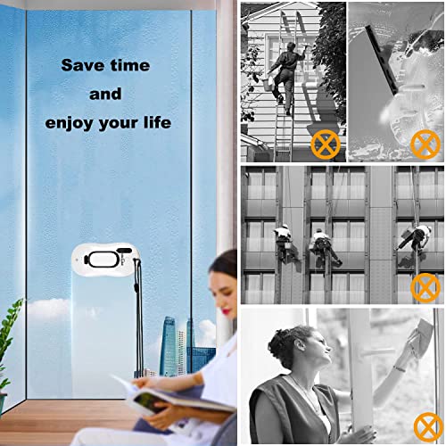 Window Cleaning Robot Vacuum with Ultrasonic Water Spray and Remote Control D5418