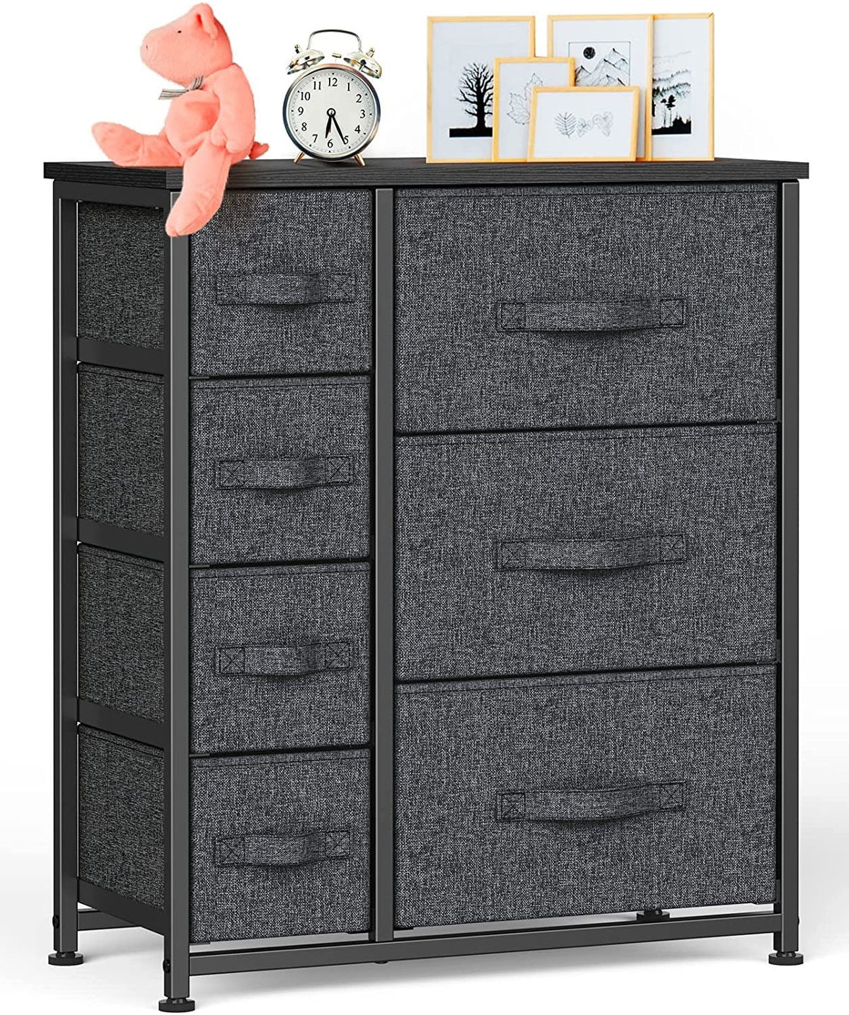 7 Drawer Fabric Storage Tower with Steel Frame L8941