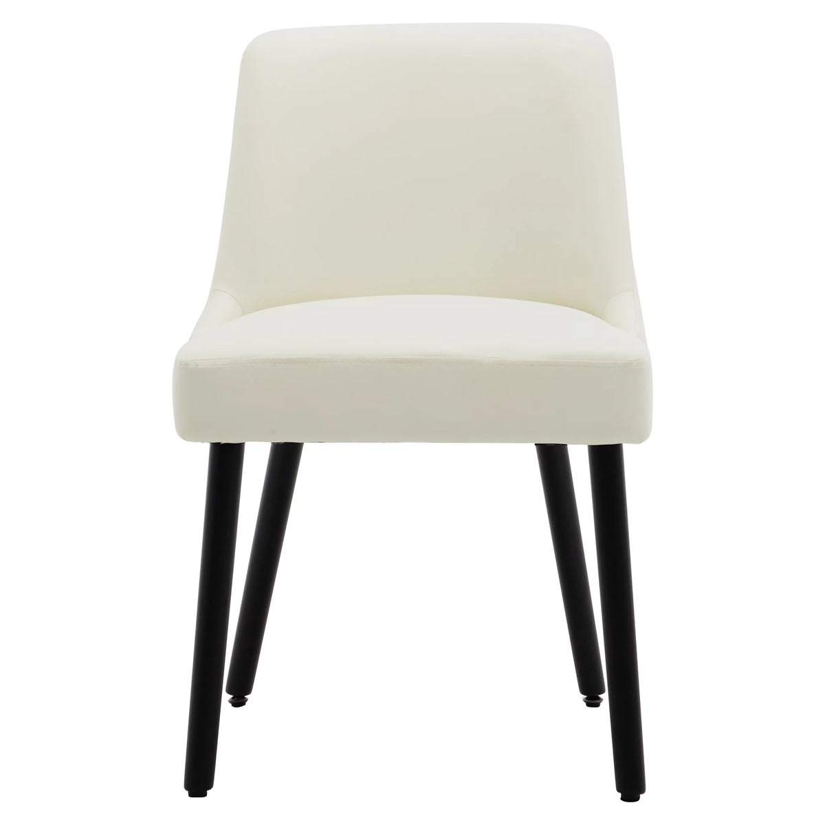 White Upholstered Dining Chair Set of 2 B1539