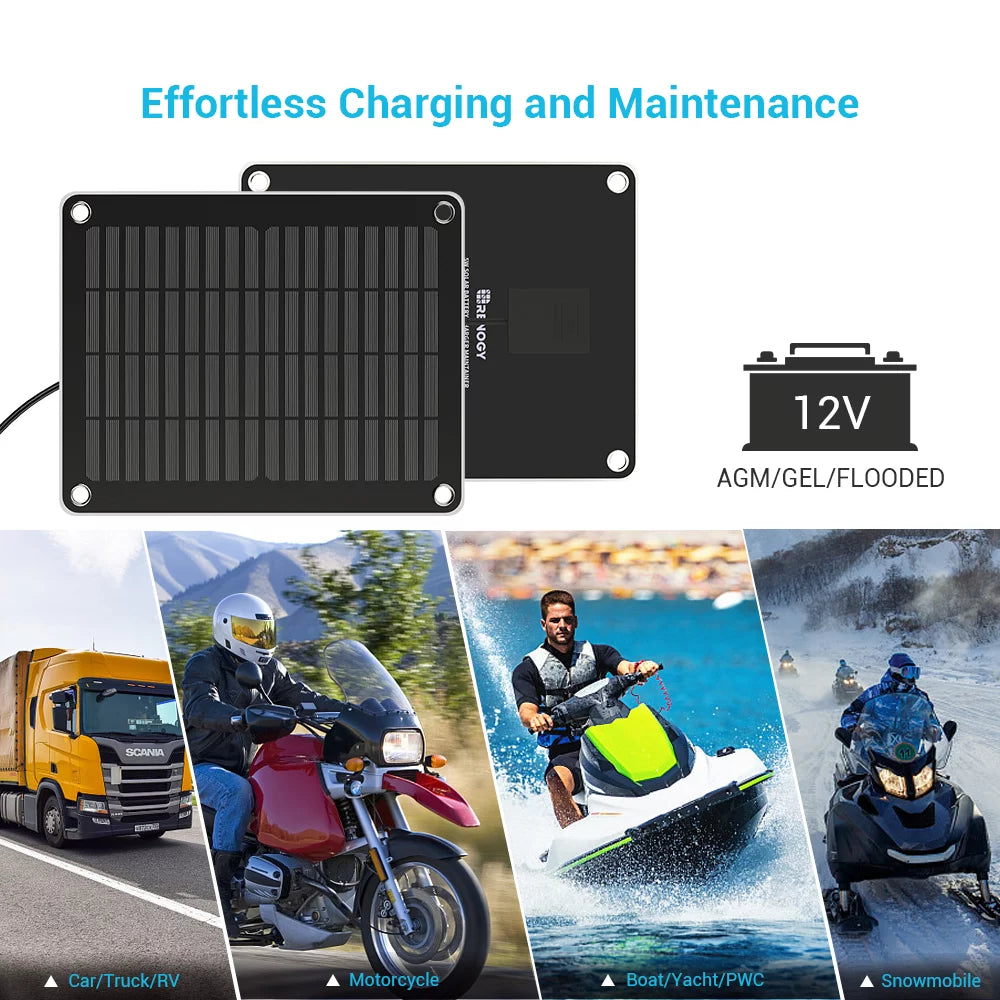 5W Solar Battery Charger and Maintainer Z8416