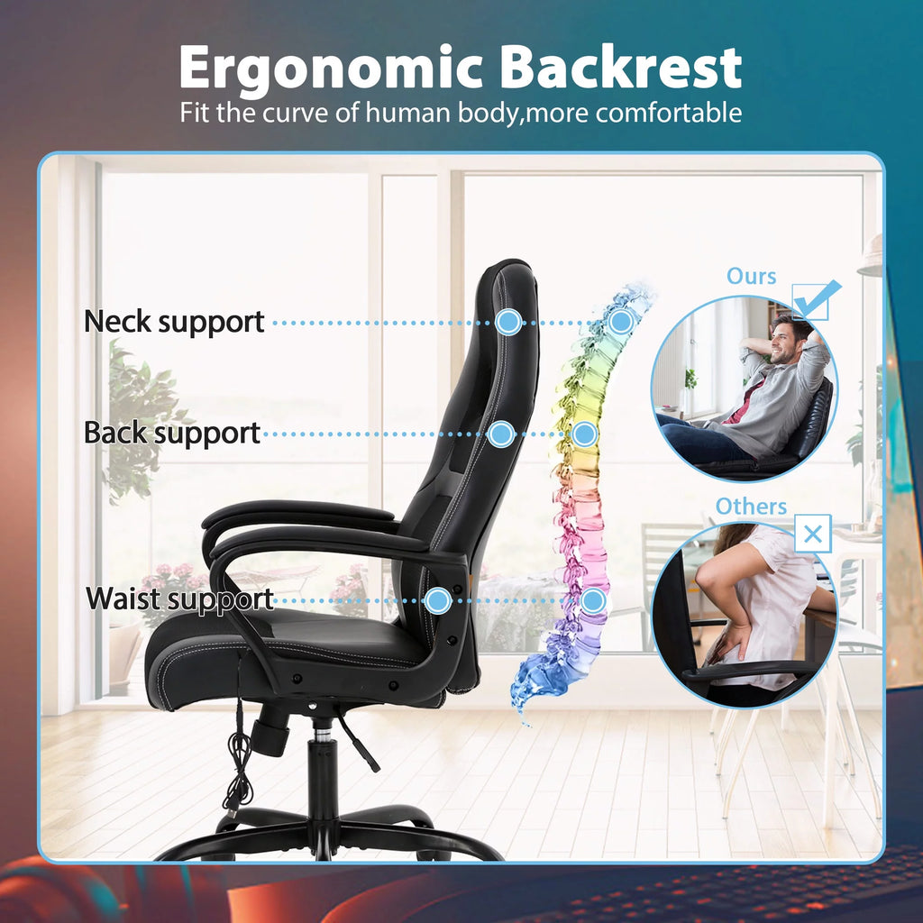 Massage PU Leather Ergonomic Gaming Chair G432