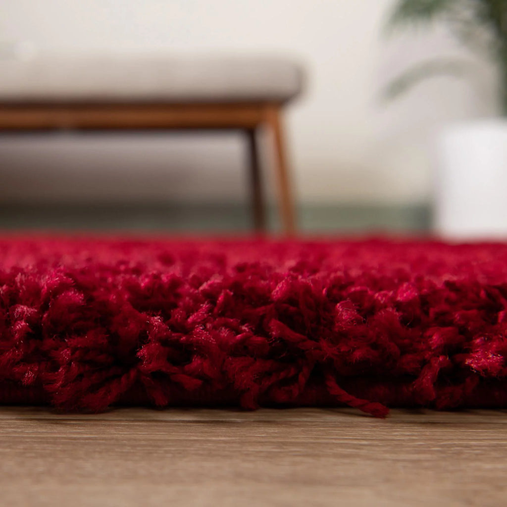 Cherry Red 5' x 8' Shag Rug X1352