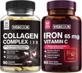 Collagen Peptides and Iron Bundle, 2025 MG Collagen, 65 MG Elemental Iron C2392