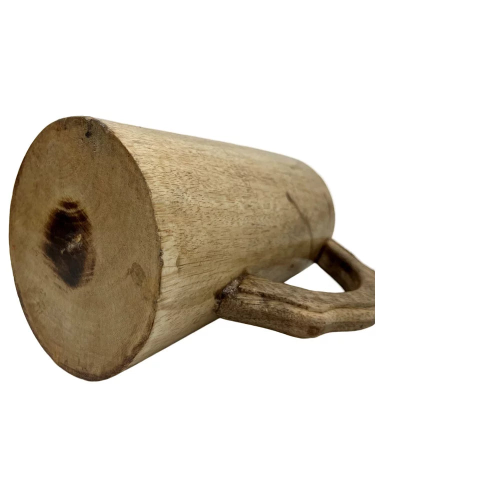 Vintage Engraved Wooden Beer Mug T235236