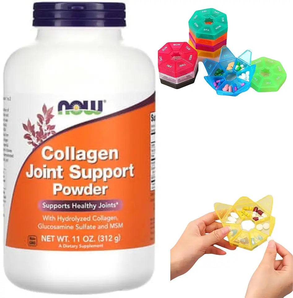 Hydrolyzed Collagen Joint Support Powder with Glucosamine & MSM 11 oz W37459