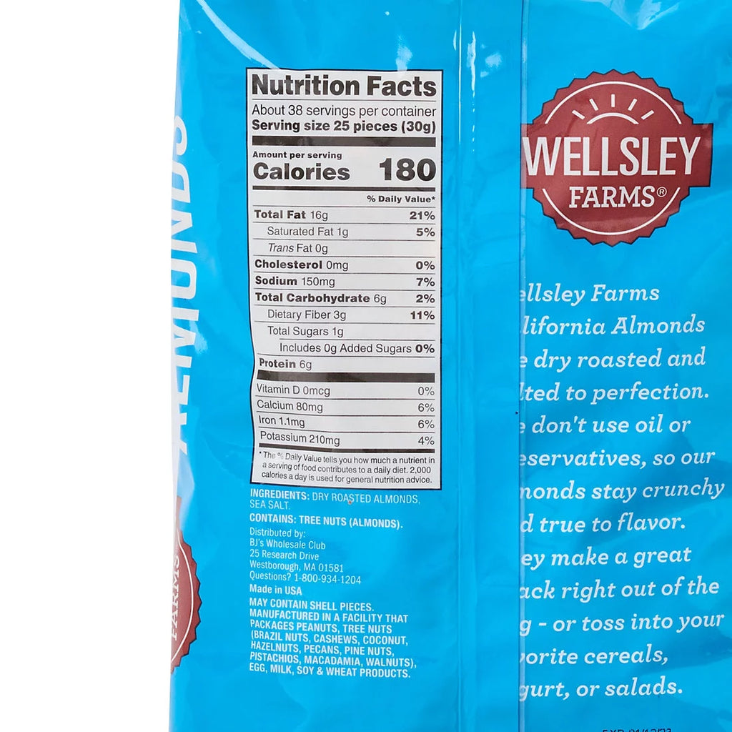 Almonds, 40 oz. H49602