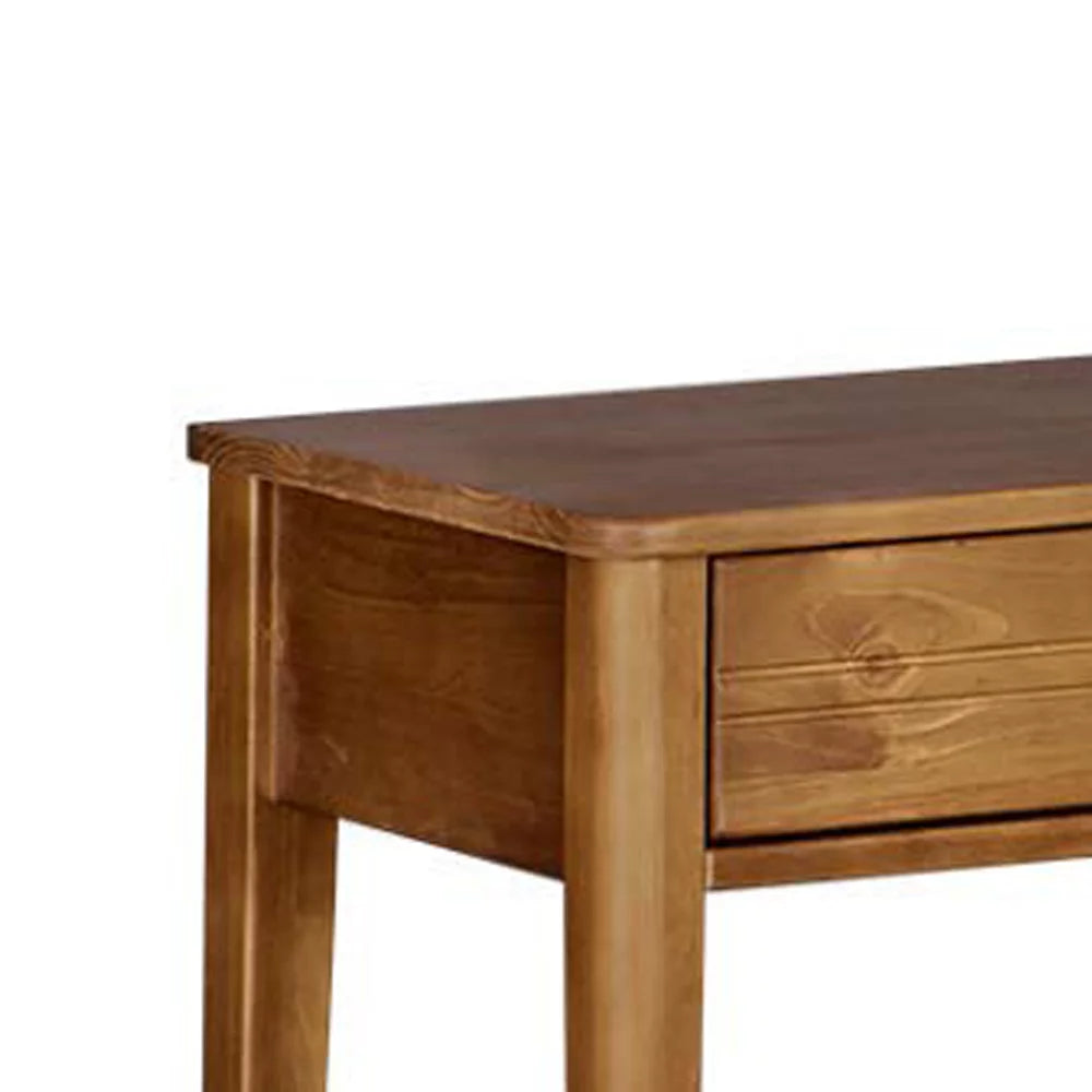 Mid Century Modern Wooden Console Table with Two Drawers K957235