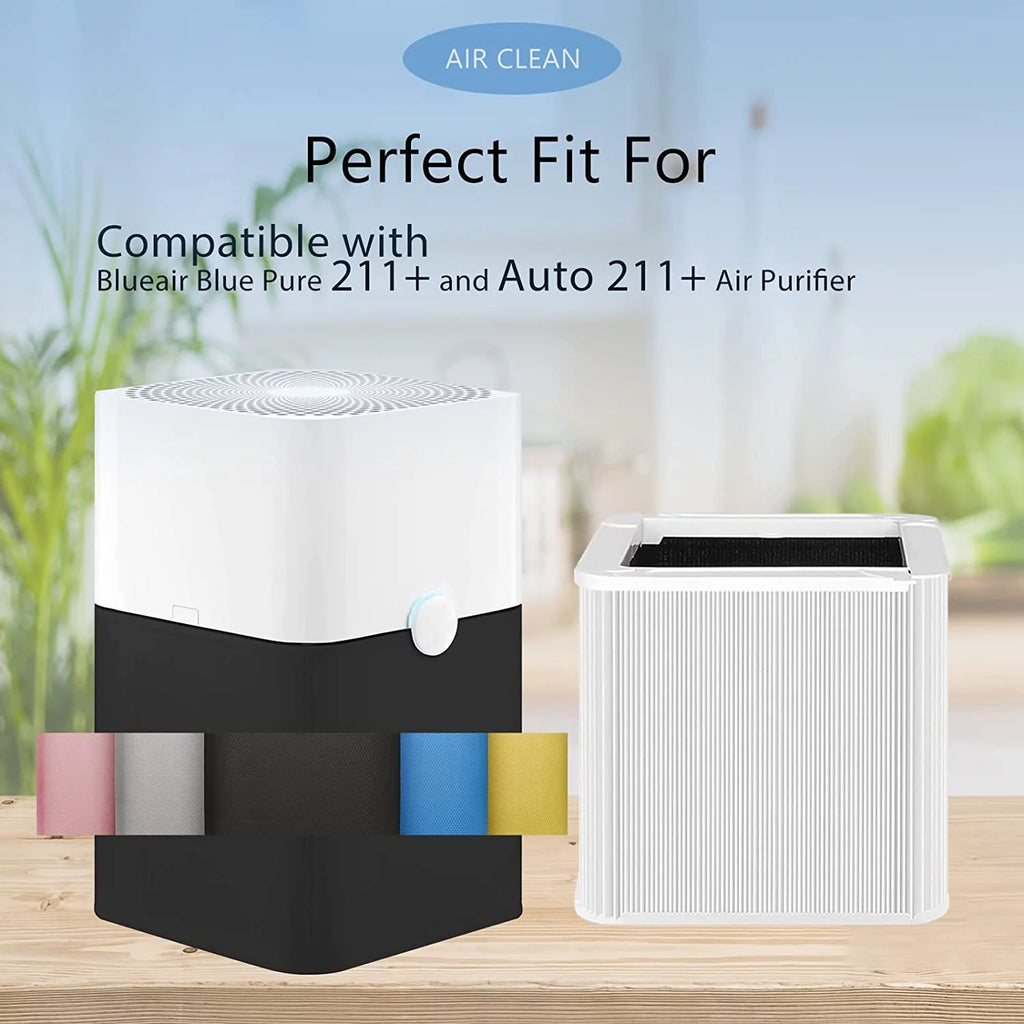 Auto Replacement Filter Compatible with Blueair Blue Pure 211+ Auto Air Cleaner Purifier, Pack of 2 Q16919