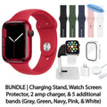 Red 45 mm Aluminum Case Smartwatch with Sport Band G821147