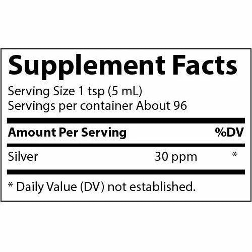 Colloidal Silver 30 ppm T978
