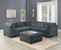 Grey Chenille Modular Sectional 6pc Set I3593