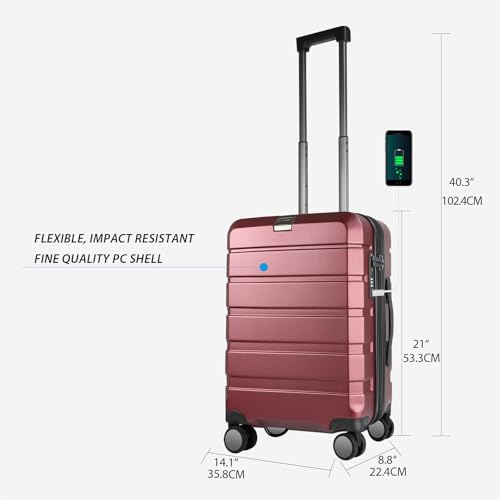 Hardside Expandable Carry On Luggage with Spinner Wheels A3939