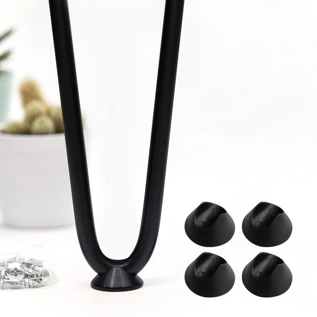 30" Heavy Duty Set Of 4 Black Hairpin Table Legs B3612
