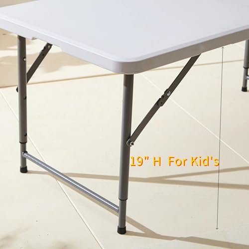 White 4ft Plastic Folding Table J65867