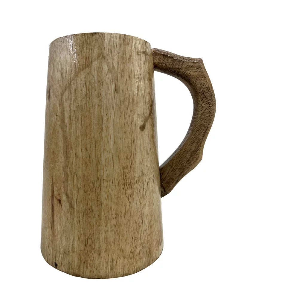 Vintage Engraved Wooden Beer Mug T235236