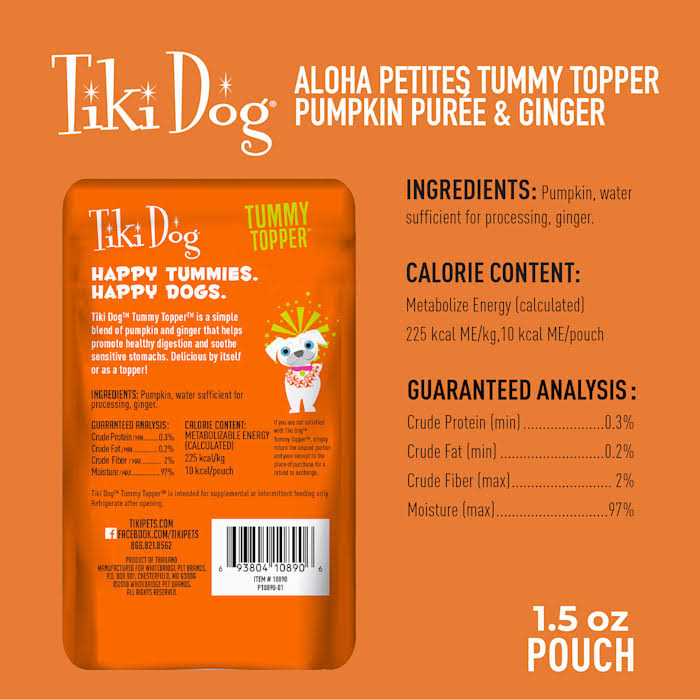 Pumpkin Ginger Dog Food Topper H1966