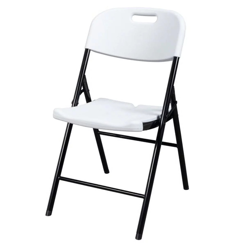4 Pack White Plastic Folding Chairs Q821