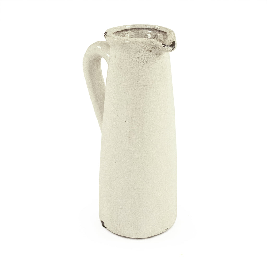 White Narrow Pitcher A3888