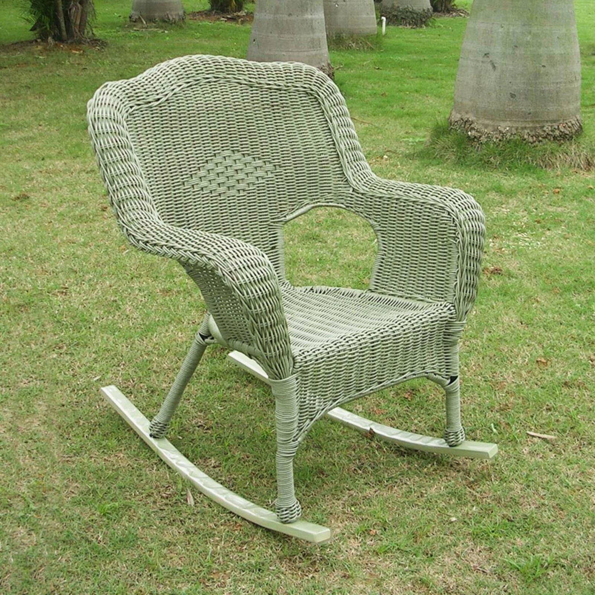 White Patio Rocker R3320