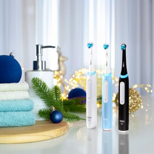 Black Rechargeable Electric Toothbrush with 2 Brush Heads and Travel Case I15384
