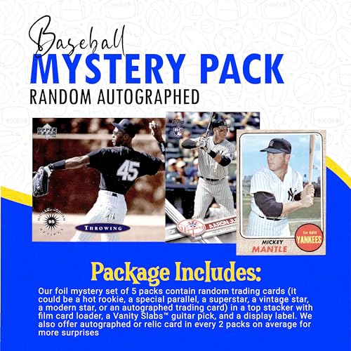 Random Autographed Relic and Rookies Trading Cards Mystery Pack V4902