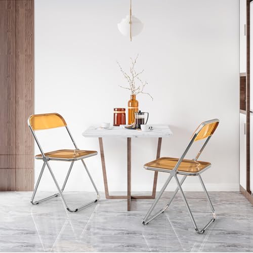 Clear Acrylic Folding Chairs 2 Pack N506864