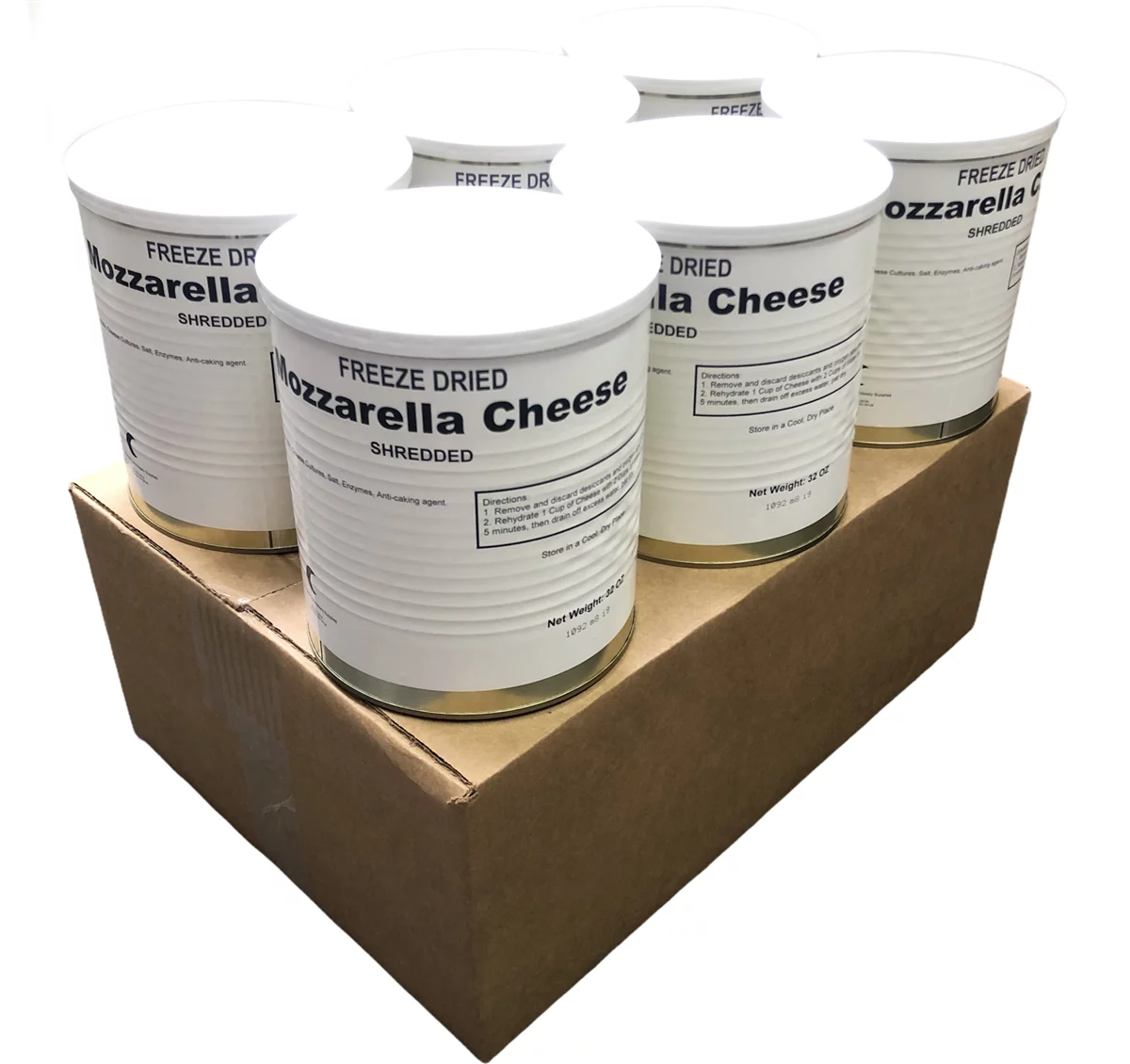 Freeze Dried Mozzarella Cheese #10 Can H2350