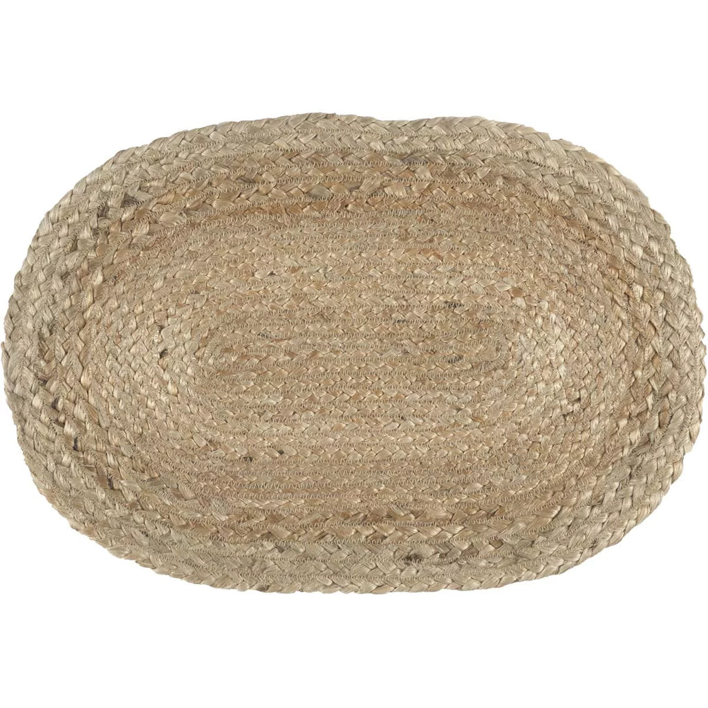 Jute Textured Oval Placemat Set of 6 J86279