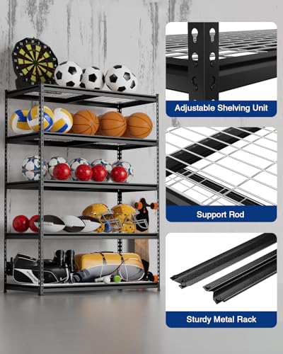 5-Tier Heavy Duty Metal Shelving Unit Q220790