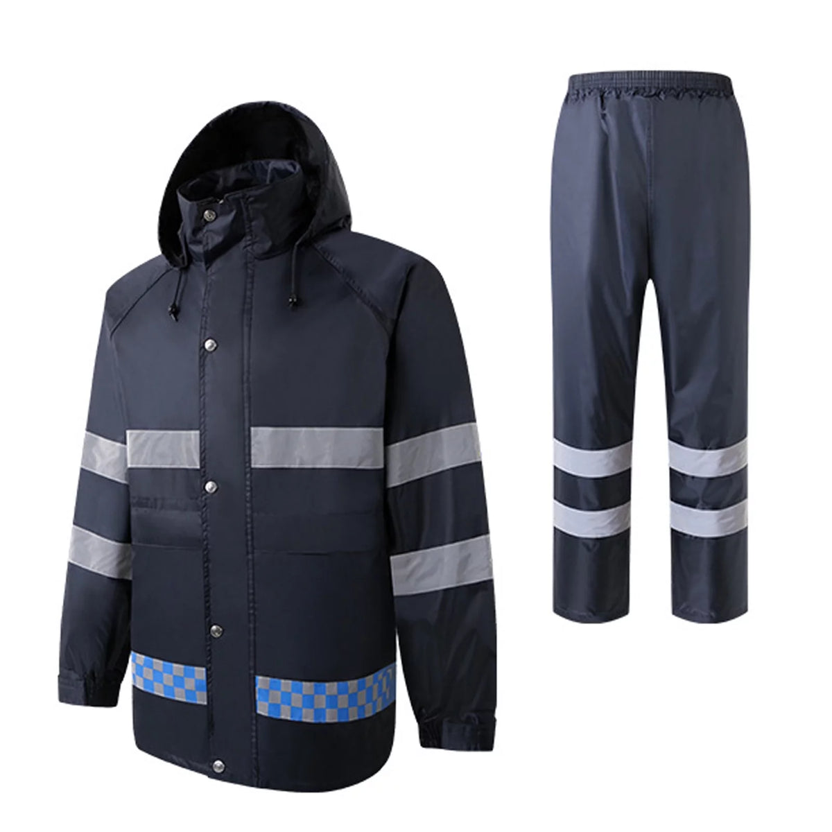 High Visibility Reflective Waterproof Hooded Raincoat XXL C729