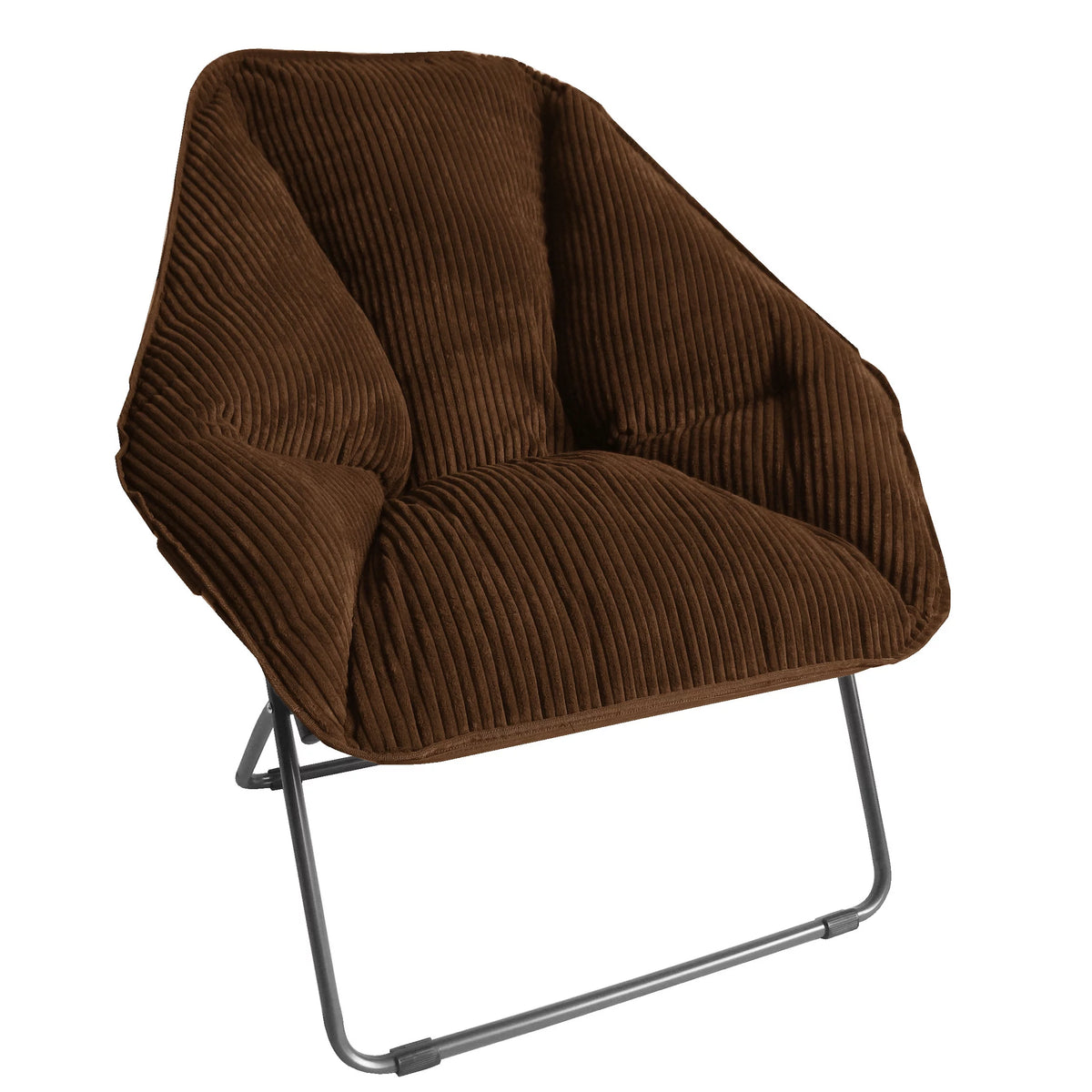 Brown Hexagon Folding Dish Chair S2071